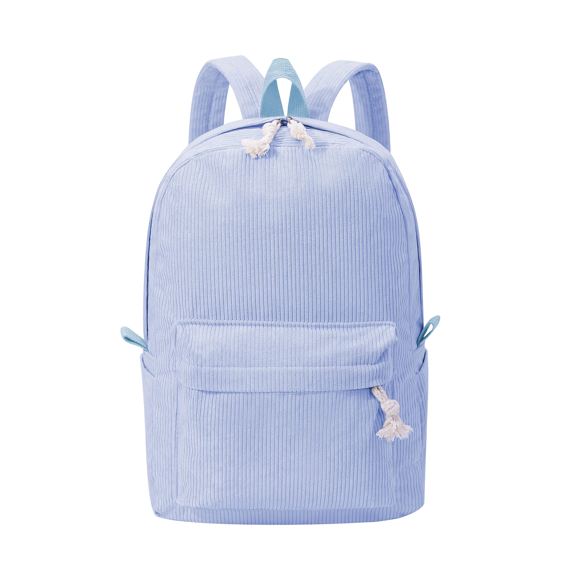 Stylish Corduroy Backpack for School - Lightweight Bookbag for Teens & Kids (Boys & Girls) - Perfect for College, Travel & Everyday Use