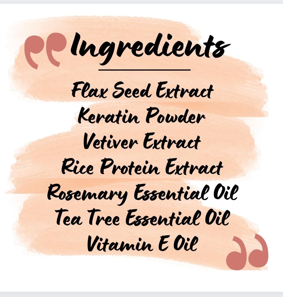 E-GREENS AAURA Flaxseed Hair Gel for Hair Growth & Frizz Control - Infused with Keratin, Rice Protein & Rosemary Oil - Natural Styling Gel for Men & Women (100g) - Perfect for Curly, Wavy & Straight Hair Styling at Home or Salon