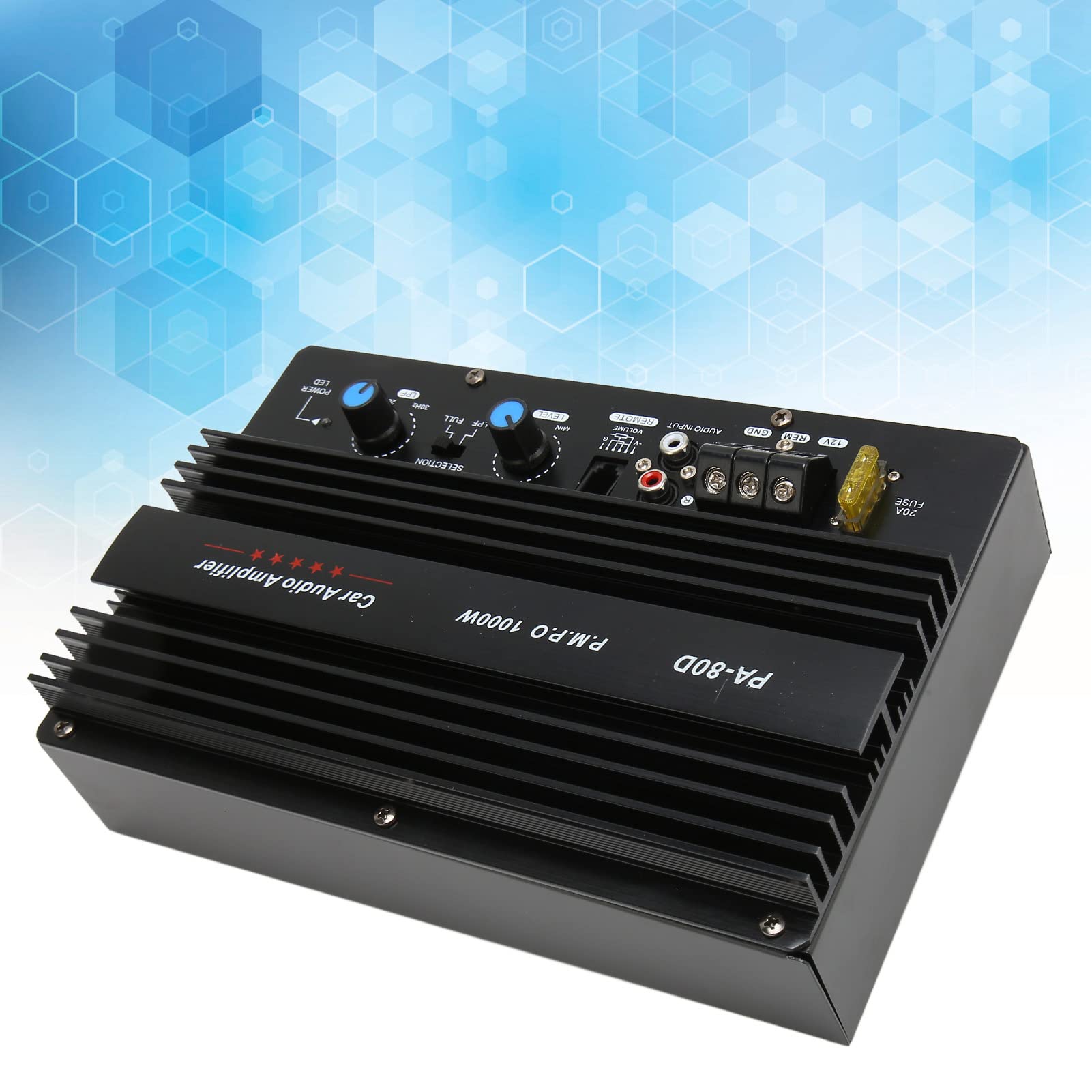 1000W High Power Mono Car Amplifier Board - Low Distortion, Multi-Protection Circuit, Premium Craftsmanship for Car Audio System | Perfect for Upgrading Vehicle Sound System & Car Entertainment