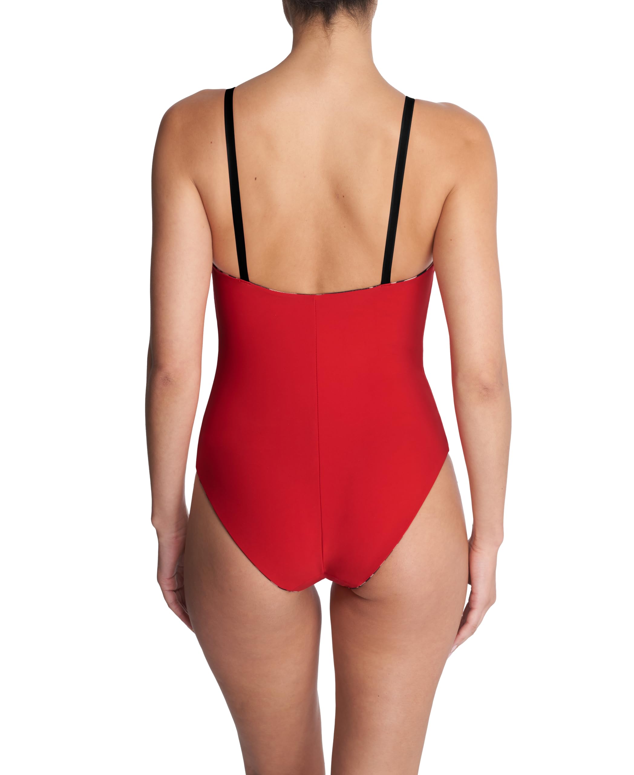 Natori Women's Riviera Reversible One Piece Swimsuit - Stylish Bathing Suit for Beach, Pool & Vacation | Comfortable & Flattering Swimwear for Women