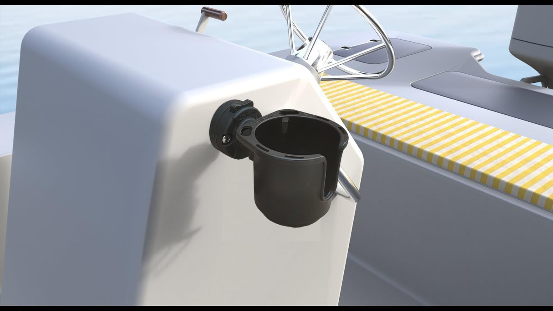 Brocraft Universal Drink Holder - Deck, Side & Kayak Mount Cup Holder for Outdoor Adventures, Boating & Camping