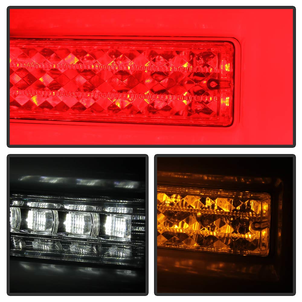 ACANII Full LED Tube Tail Lights with Sequential Turn Signal for 2010-2020 Toyota 4Runner SUV - Smoked Lens Design, Left & Right Pair - Perfect for Off-Roading & Night Driving