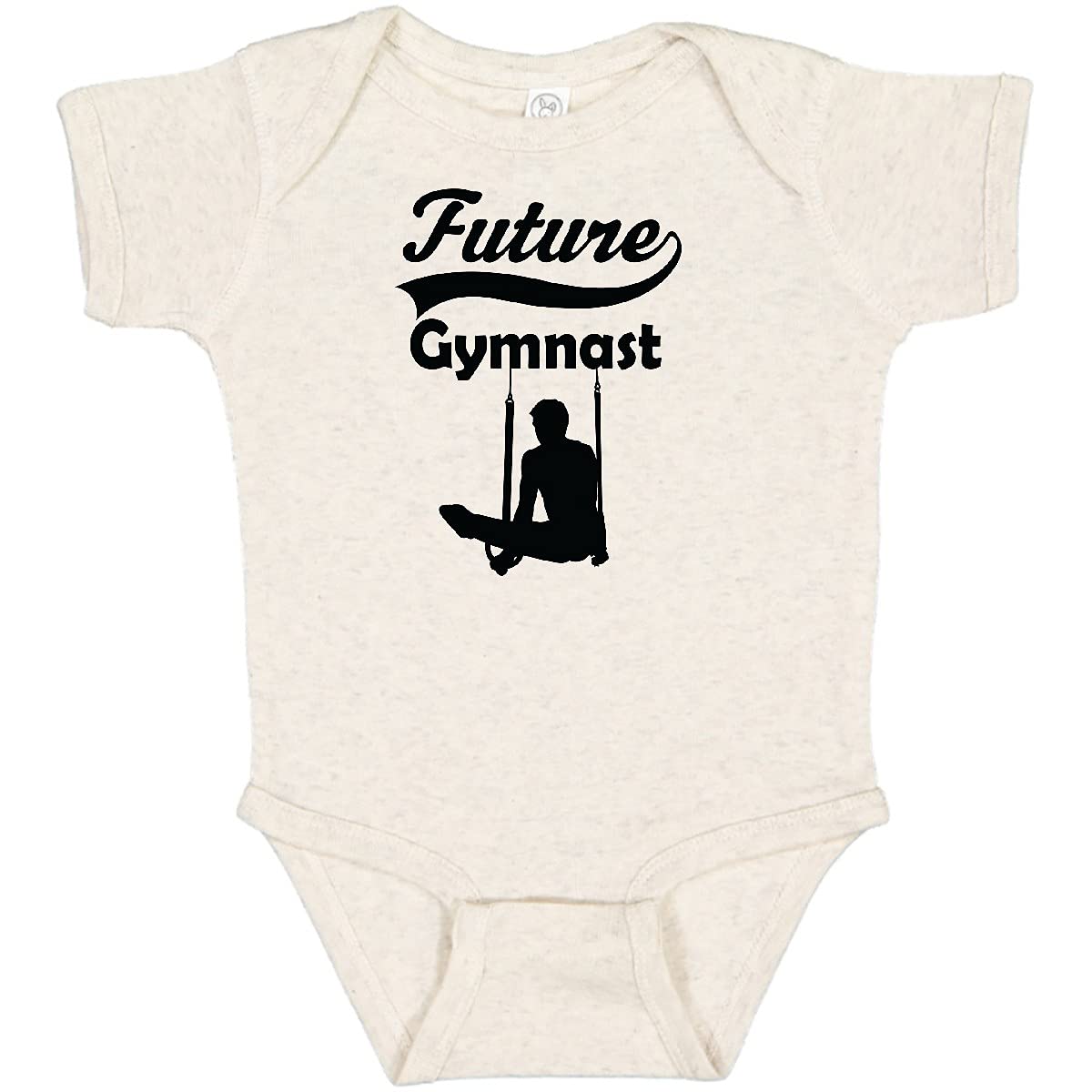 Inktastic Future Gymnast Baby Boy Bodysuit - Soft Cotton Onesie for Infant & Toddler - Perfect for Gymnastics Class, Playtime & Cute Outfits