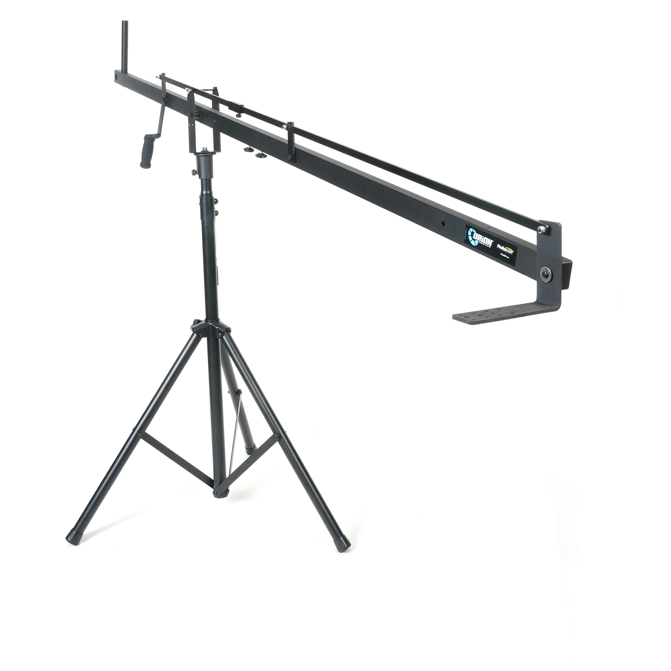 Orion DVC200 DSLR Video Camera Jib Crane with Tilt Stand & Carry Bag - 8ft Extendable Aluminum Camera Crane for Filmmaking - Includes L-Shaped Side Mounting Bracket - Perfect for Professional Videography, YouTube Videos & Event Filming