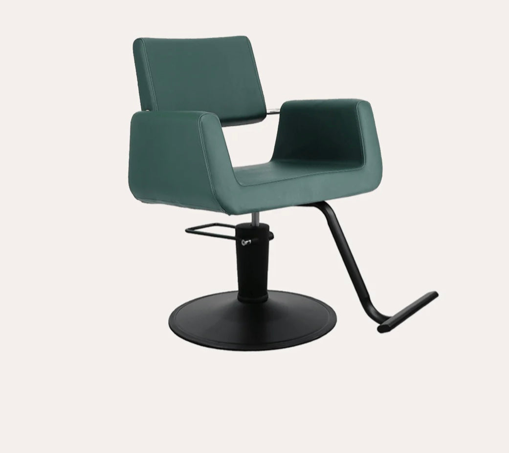 Professional Salon Chair with Ergonomic Design - Hydraulic Lift & 360° Swivel for Hair Styling, Barber & Beauty Salon Use