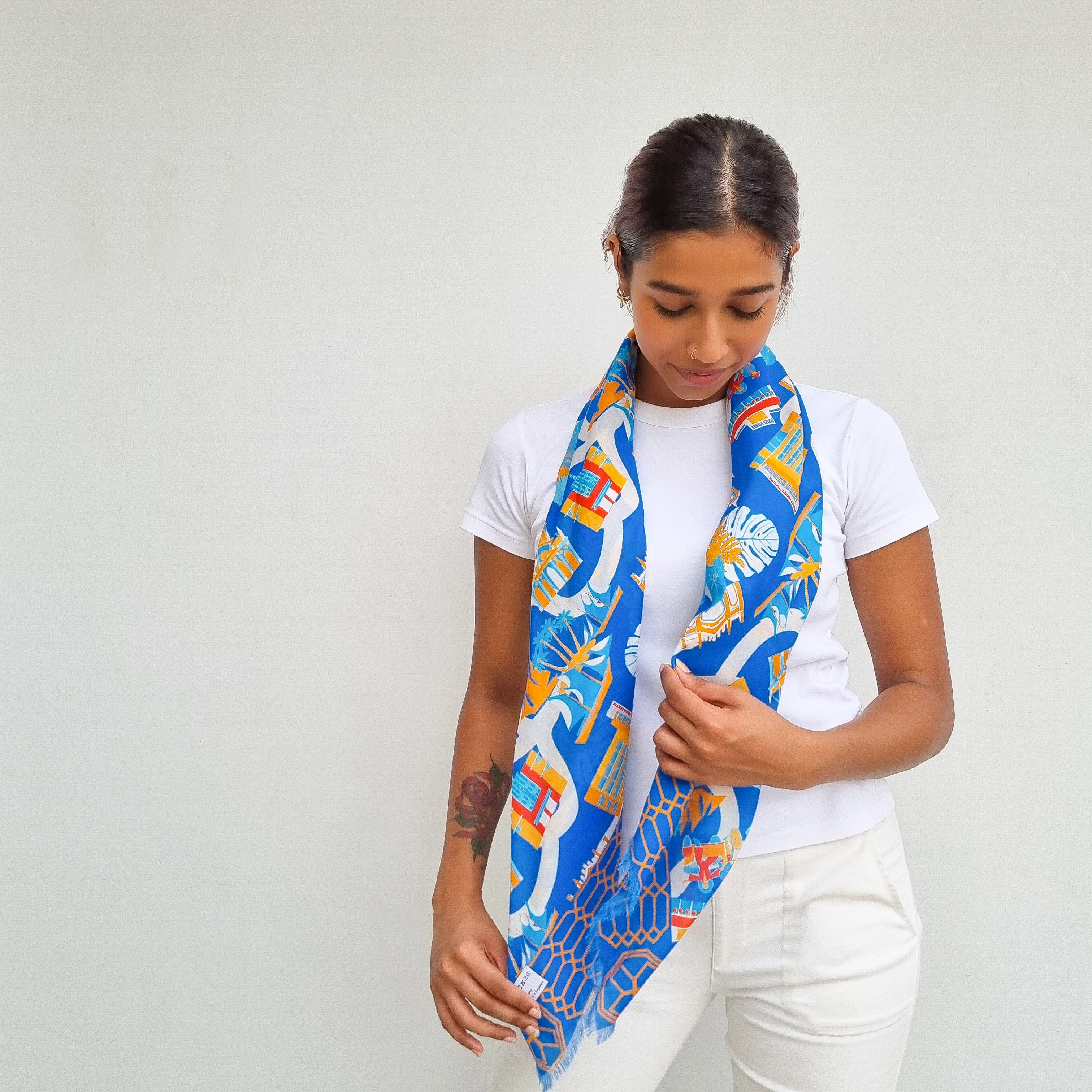 Soft Cotton Scarf for Women - Breathable & Lightweight Fashion Accessory for Everyday Wear, Travel, and Office Outfits