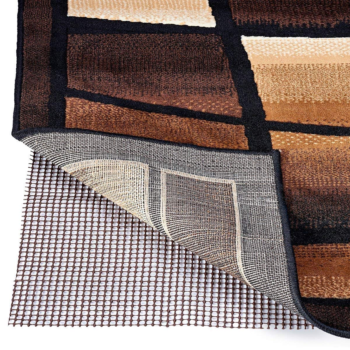 Non-Slip Washable Rug Pad - Secure Gripper for Oriental, Traditional & Contemporary Rugs, Door Mats - Fits All Floor Types (2' x 3') - Ideal for Living Rooms, Bedrooms & Entryways