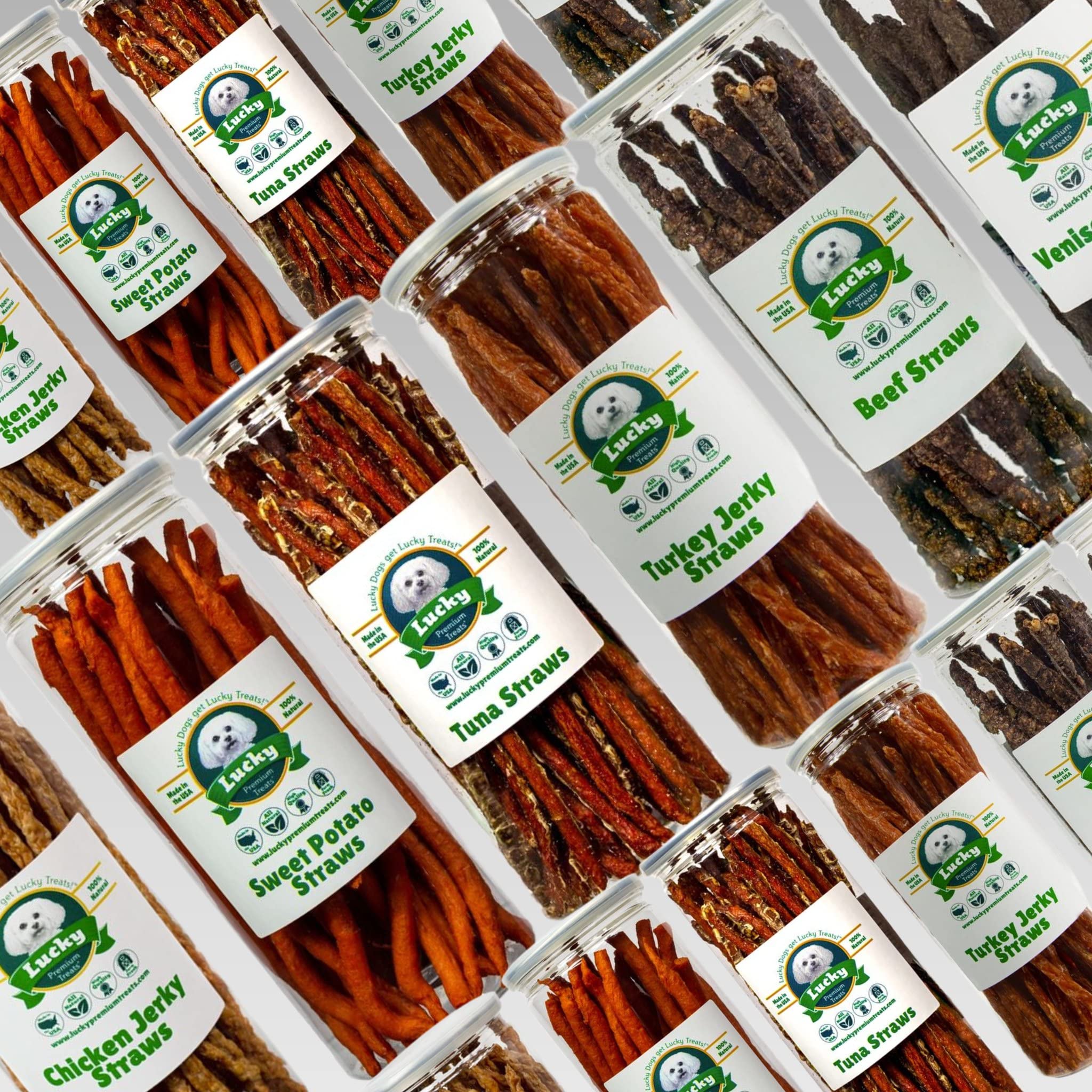 Premium All-Natural Tuna Jerky Straws for Dogs & Cats – Single Ingredient, High in Omega-3, Grain-Free Pet Training Treats (13 oz) – Perfect for Reward Snacks, Dental Health & Outdoor Adventures