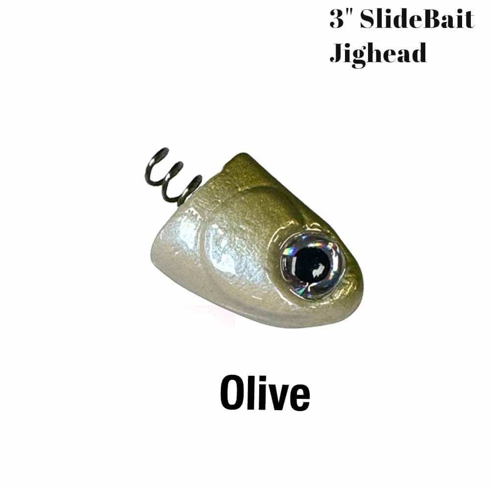 R&R 3 SlideBait Jig Head - Premium Fishing Lure for Bass, Walleye & Trout - Saltwater & Freshwater Fishing Gear - Perfect for Casting, Trolling & Jigging Techniques