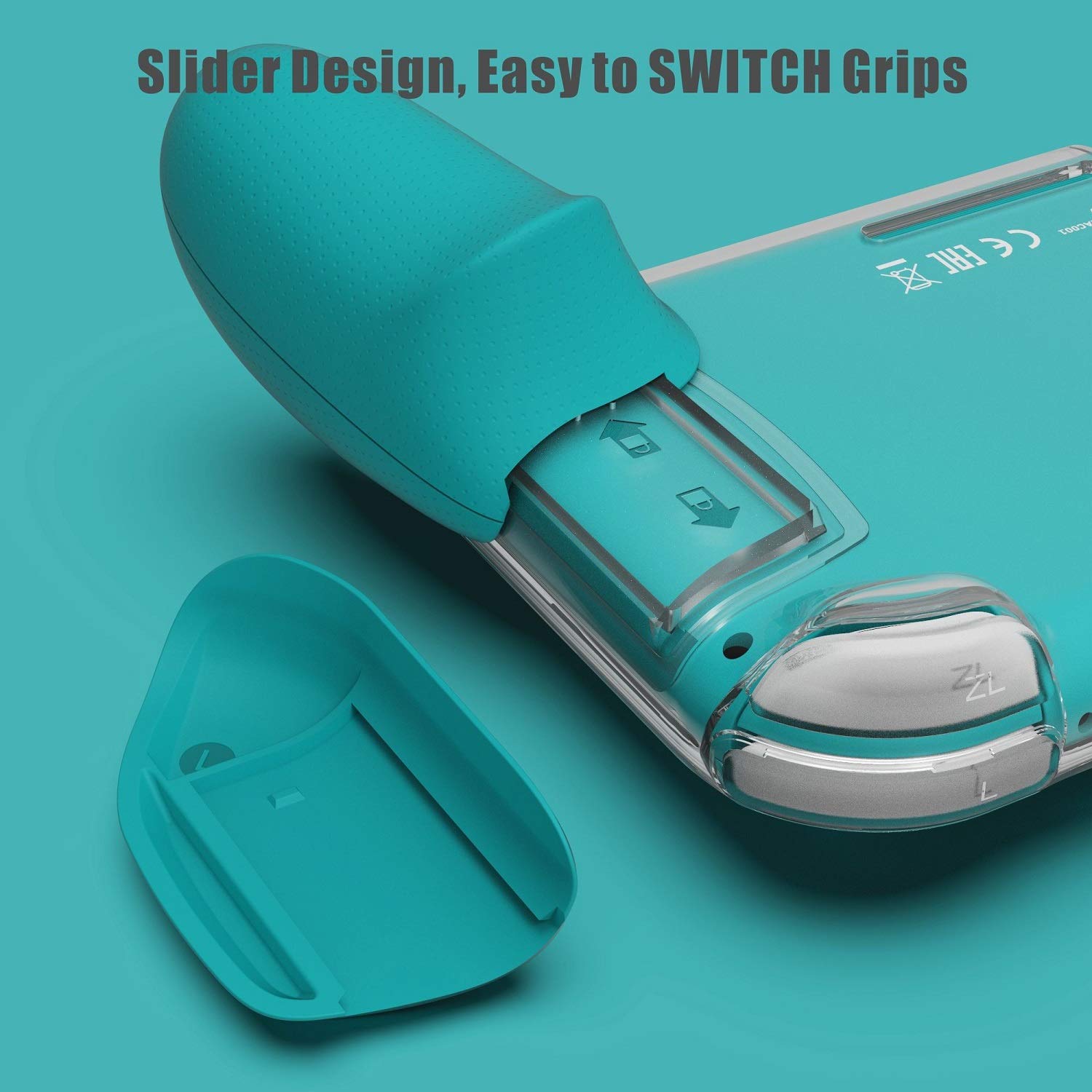 Skull & Co. GripCase Lite Bundle for Nintendo Switch Lite - Ergonomic Protective Cover with Thumb Grips - Perfect for Travel, Gaming on the Go & Long Play Sessions