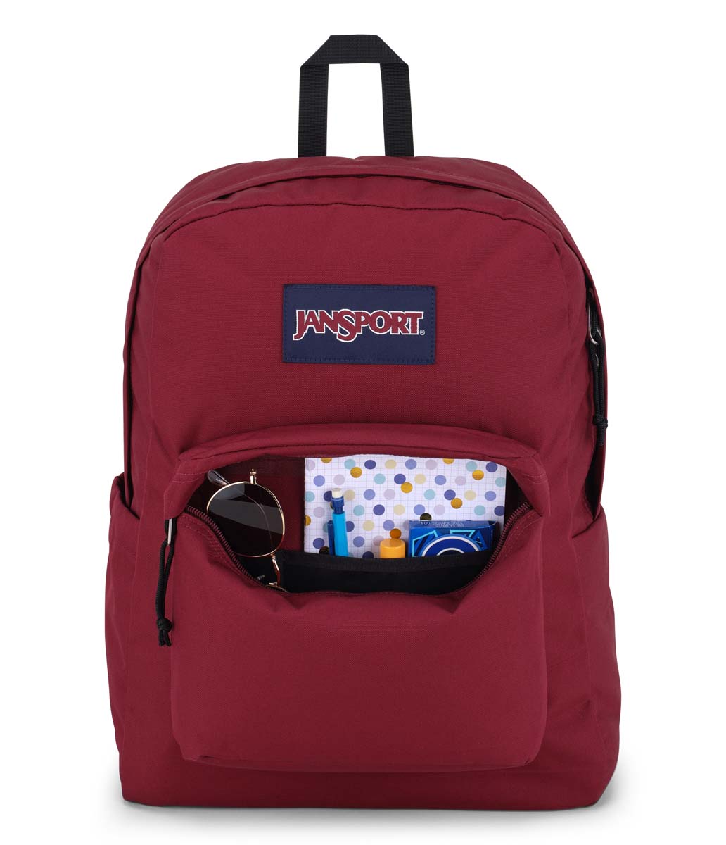 JanSport SuperBreak Plus Backpack - Lightweight Laptop Backpack for School & Travel, Durable Russett Red Daypack - Perfect for College, Work & Outdoor Adventures