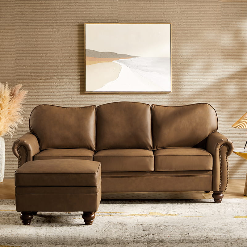 Amelia 2-Piece Living Room Furniture Set - Sofa & Loveseat (Multiple Styles Available) - Perfect for Small Spaces & Cozy Apartments