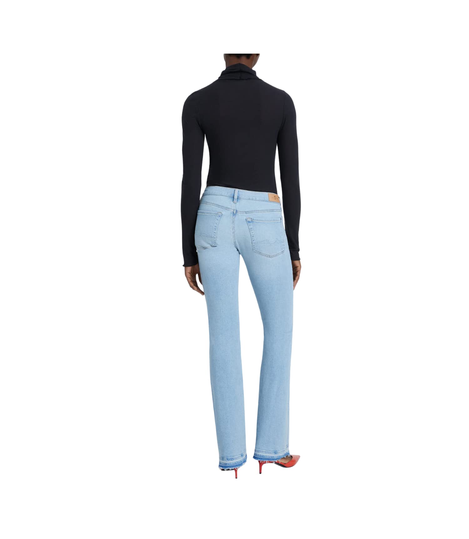 7 For All Mankind Women's Original Bootcut Flare Jeans - Stretch Denim Pants for Casual Wear & Night Out