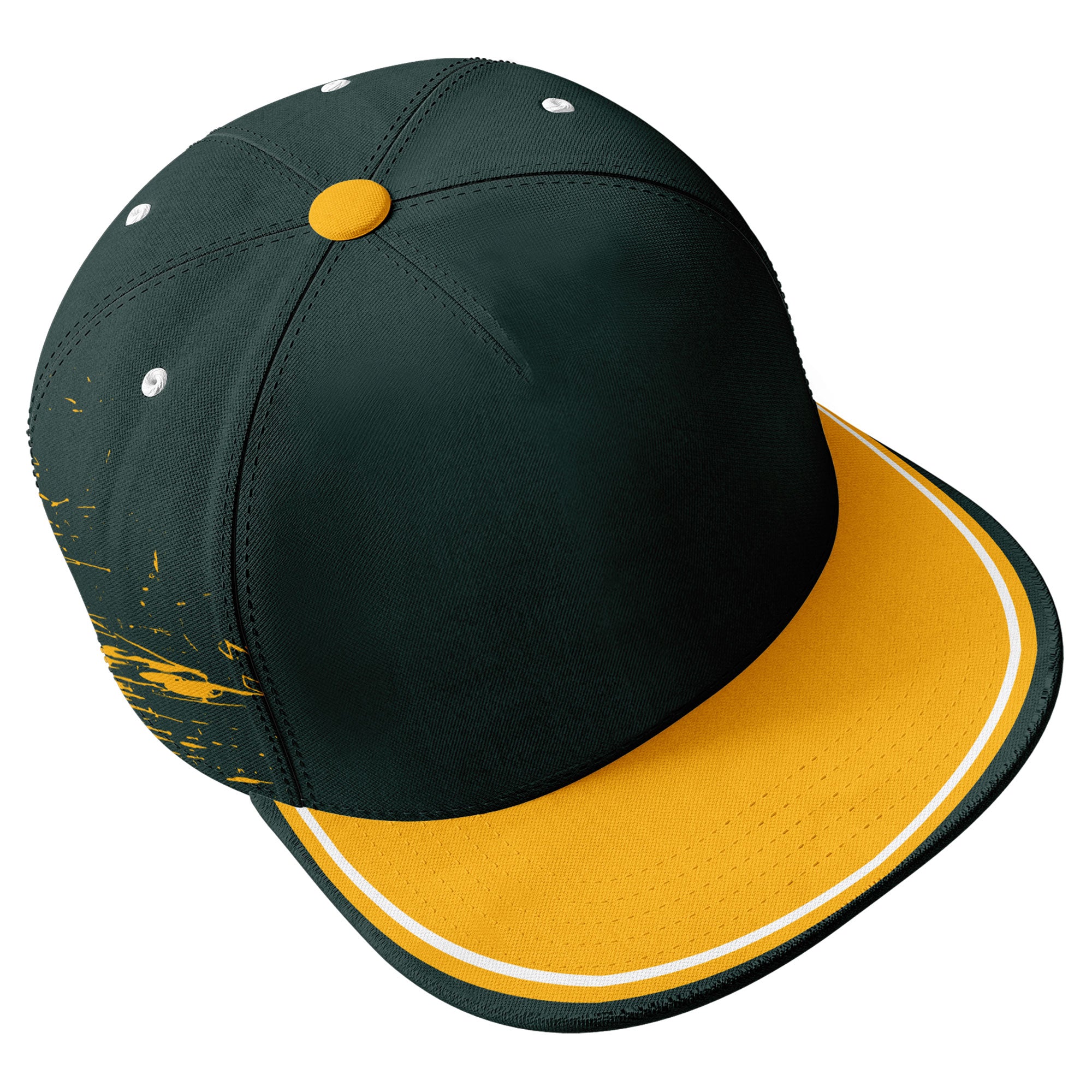 Custom Green & Yellow Green Bay MaxSoul Shoes and Hat Set - Personalized Sports Fan Combo D020264 | Perfect for Game Day, Tailgating & Team Spirit Outfits