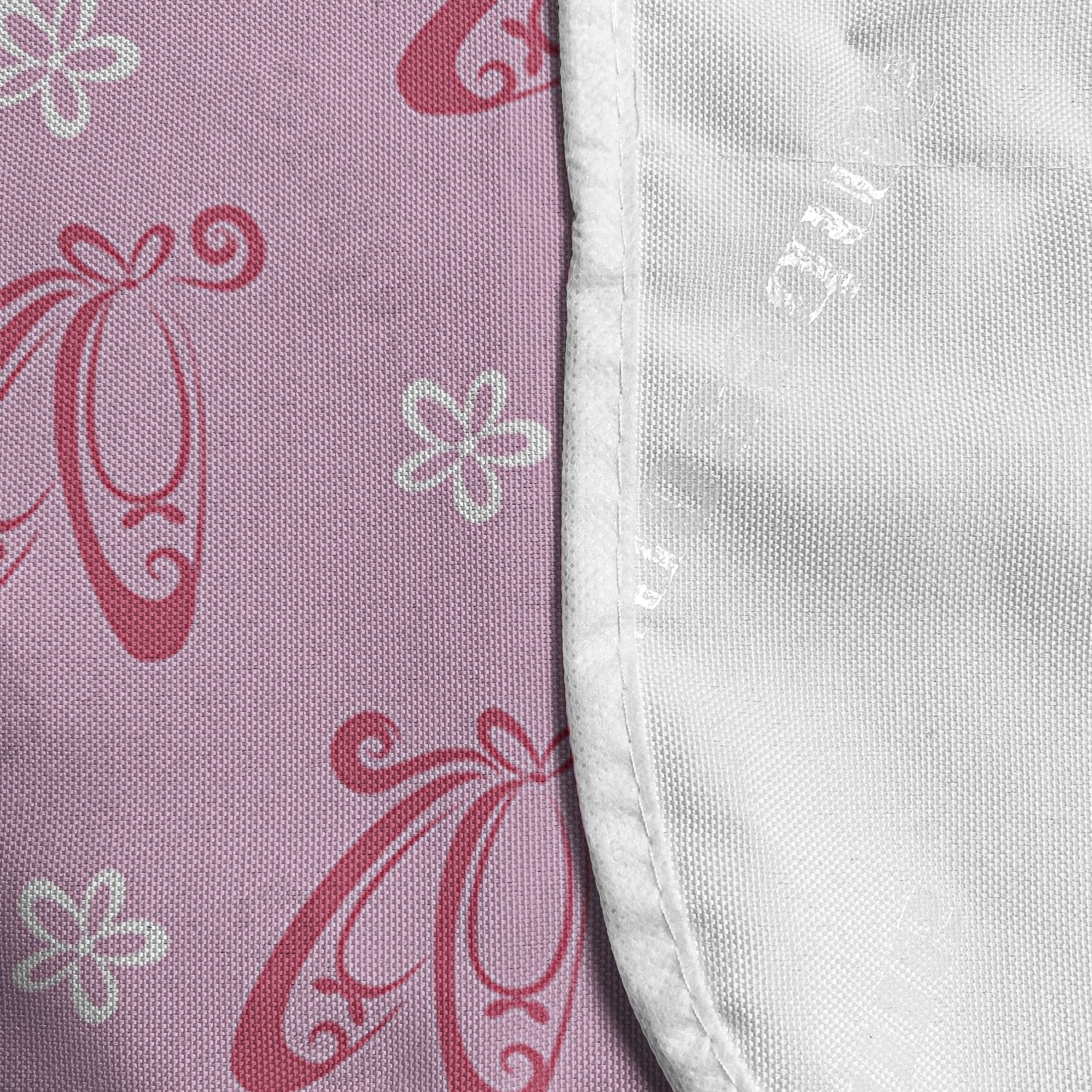Ambesonne Ballet Microwave Cover - Waterproof Pink Pointe Shoes Floral Design, 36