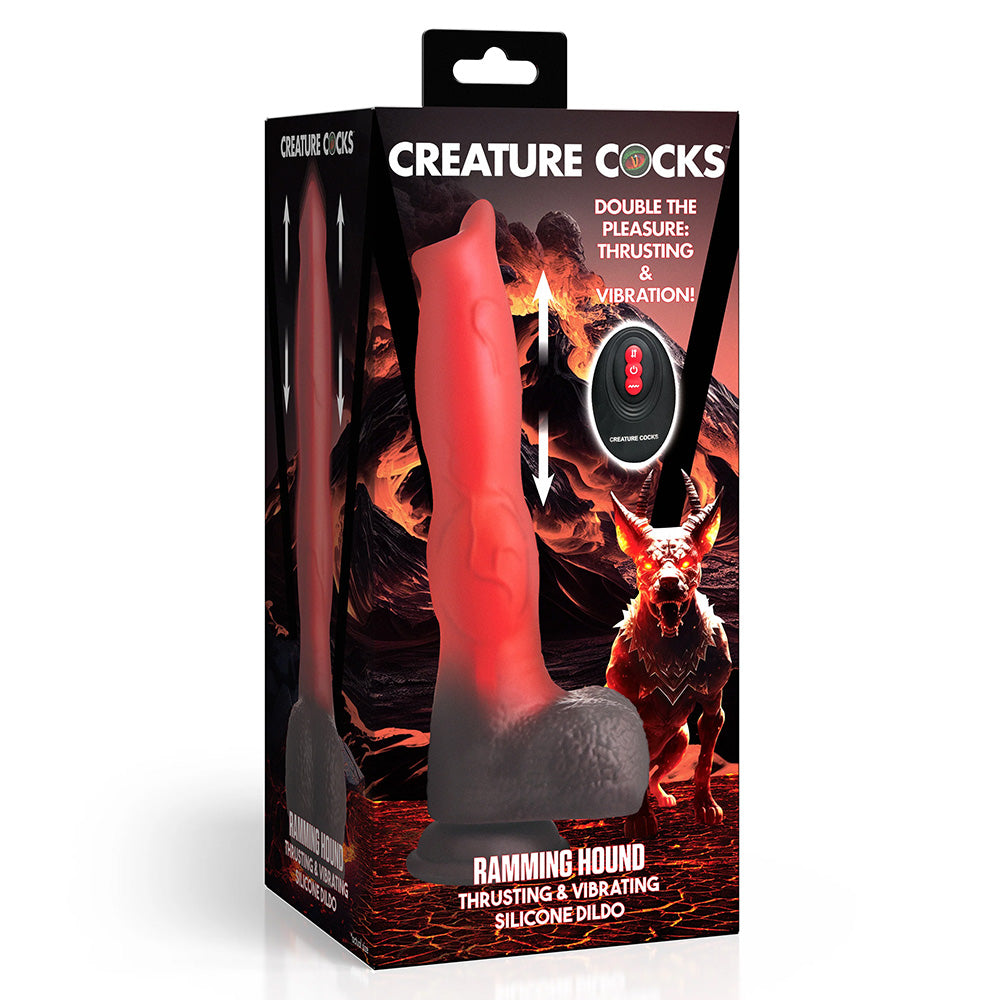Creature Cocks Ramming Hound Thrusting Vibrating Dog Dildo - Realistic Canine Toy for Adult Play & BDSM Fantasy (Perfect for Roleplay & Solo Pleasure)