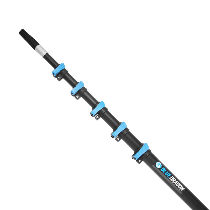 Blue Aluminum Extension Poles for Painting, Cleaning & Maintenance - Adjustable Telescopic Pole for Windows, Walls & Ceilings - Lightweight & Durable for Indoor/Outdoor Use