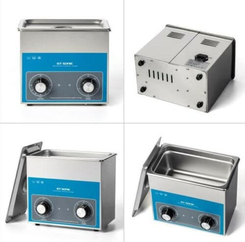 Stainless Steel 3L Industrial Ultrasonic Cleaner with Heater & Timer - Professional Jewelry, Dental Tools, and Eyeglass Cleaning Equipment for Home & Commercial Use
