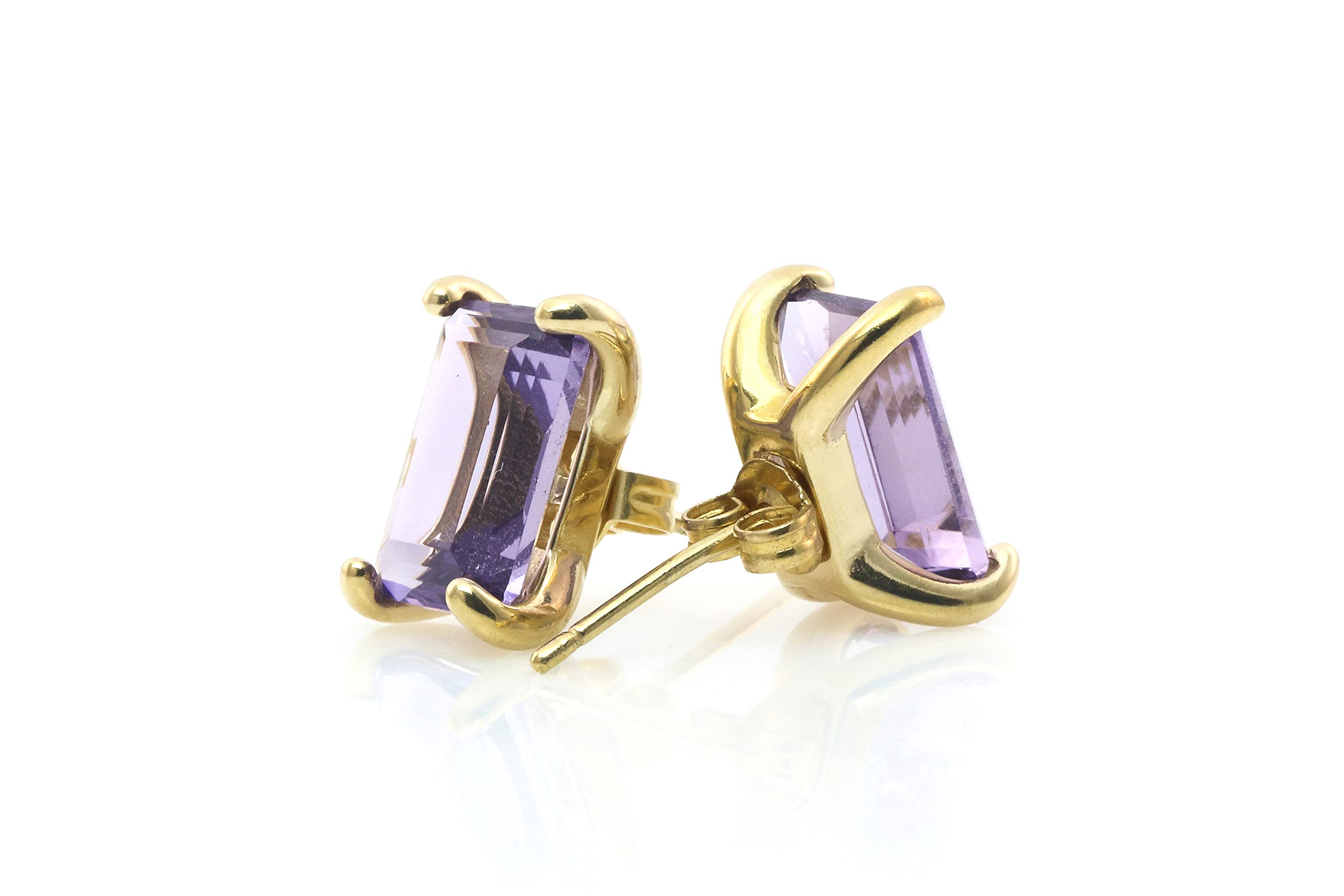 Handmade 925 Sterling Silver Amethyst Stud Earrings for Women | February Birthstone Jewelry | Everyday Wear & Gift Ready with Box | Elegant Purple Anemone Design