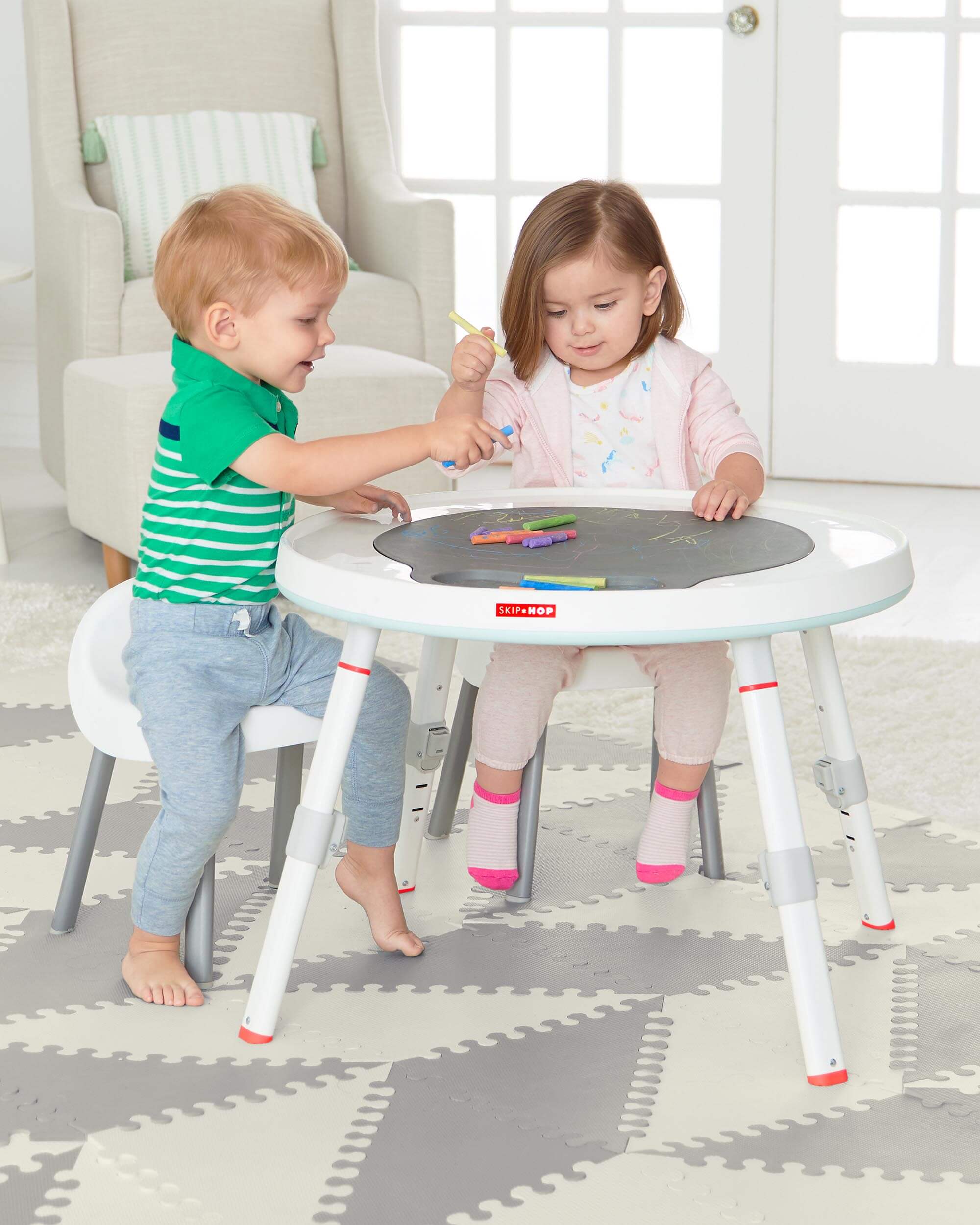 Skip Hop Silver Lining Cloud Baby Activity Center - Interactive Play Gym with Toys for Infants & Toddlers - Perfect for Tummy Time, Sensory Play and Early Development