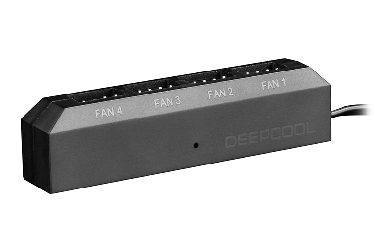 Deep Cool 4 Port PWM Fan Hub FH-04 - High Speed PC Cooling Fan Controller for 3 Pin & 4 Pin Fans | Perfect for Gaming PC, Workstation & Server Cooling Systems