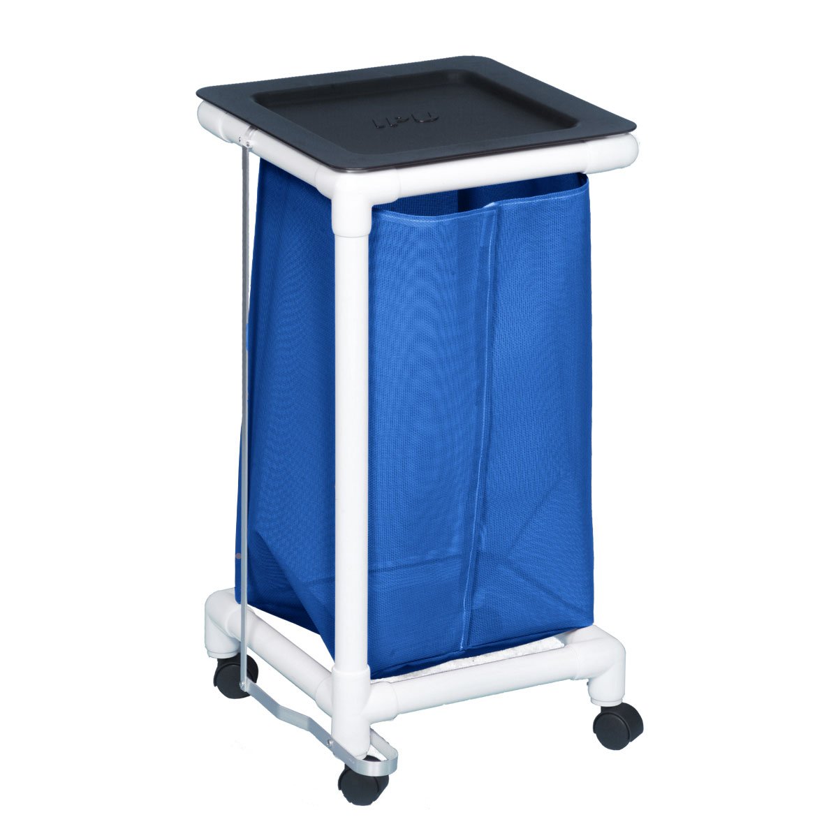 Single Linen Laundry Hamper with Foot Pedal - Breathable Mesh Design in Blue | Perfect for Bedroom, Bathroom & Closet Organization