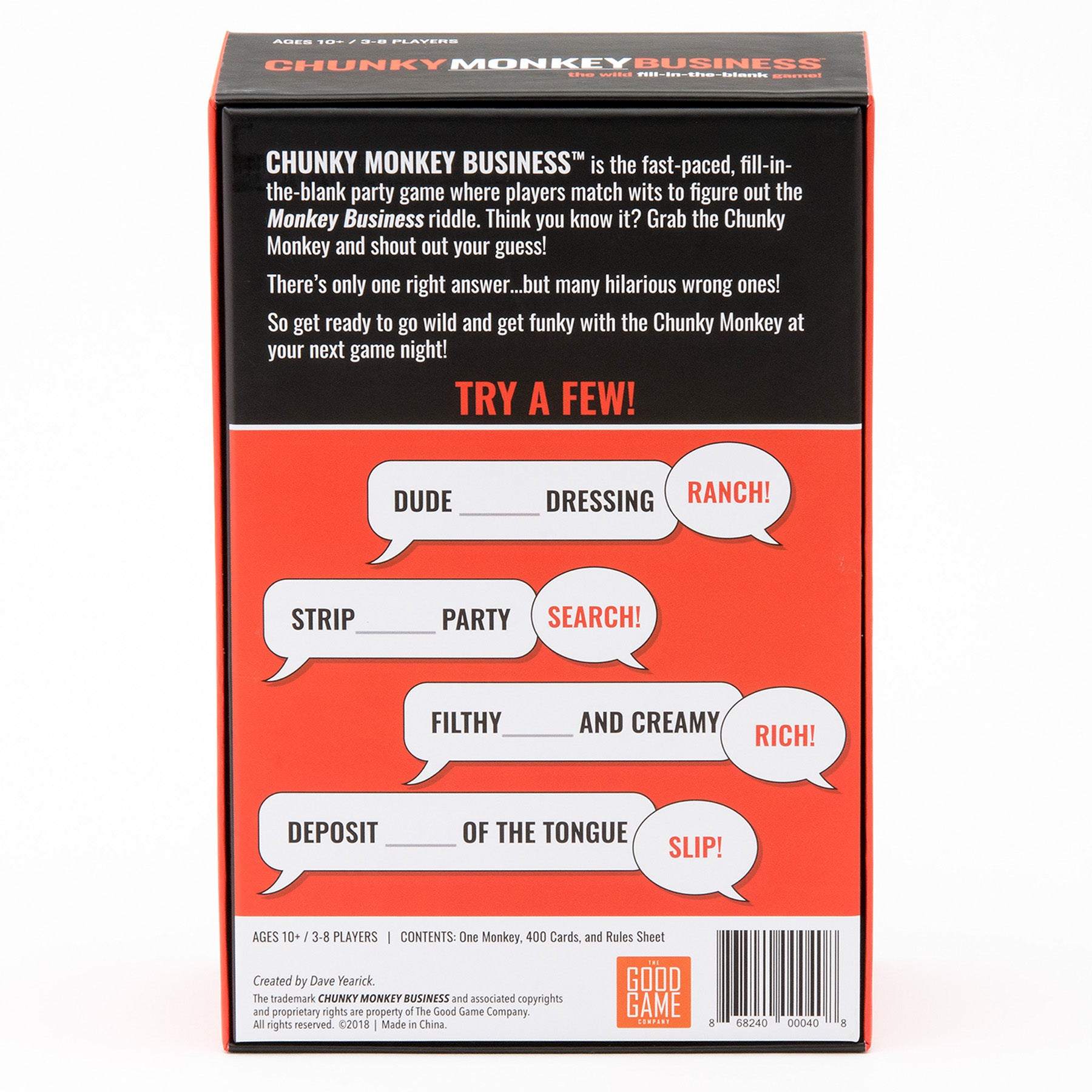 Chunky Monkey Business Party Game - Fun Family & Friends Card Game by The Good Game Company - Perfect for Game Nights, Birthday Parties & Team Building Events