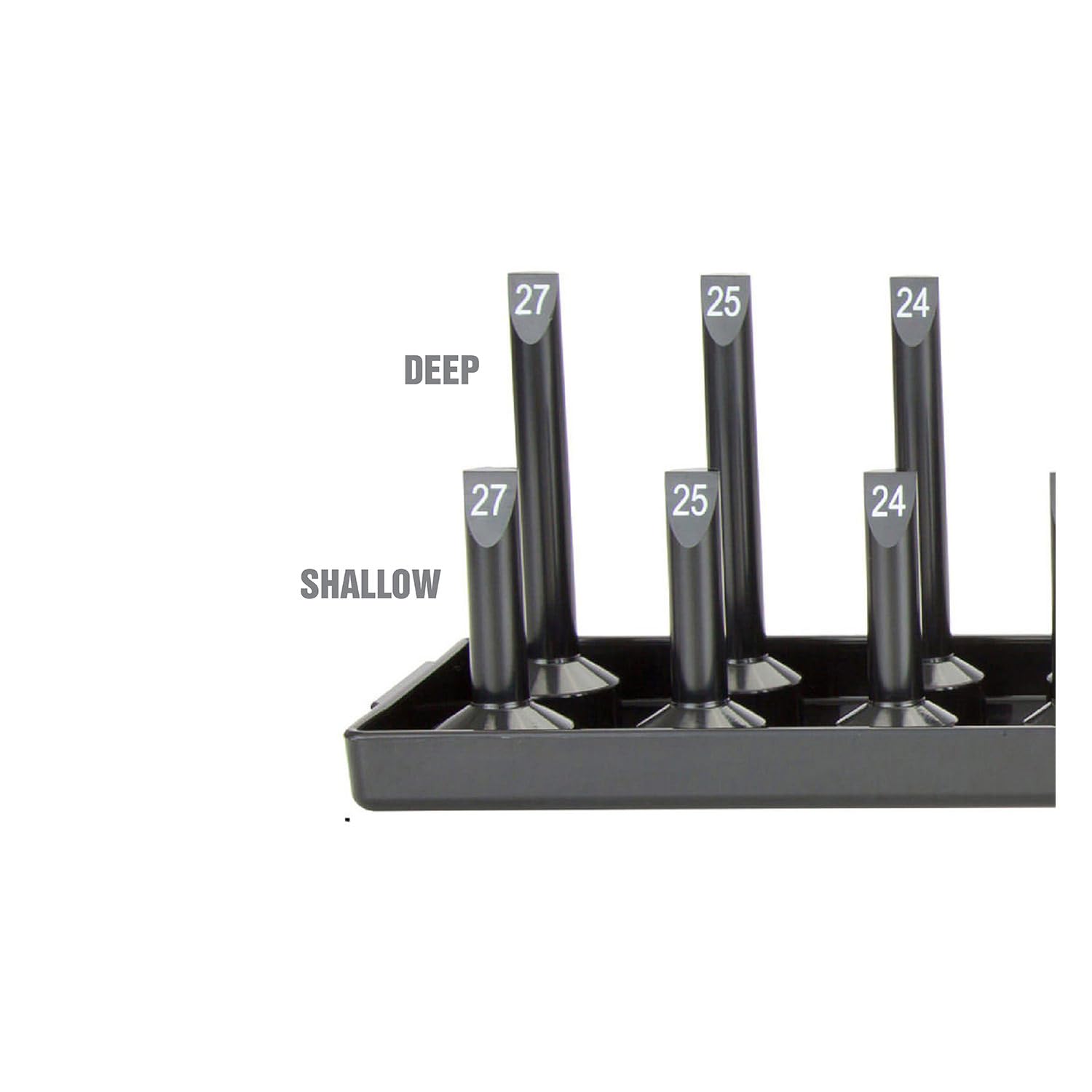 OEMTOOLS 22233 6-Piece Socket Organizer Set for 1/4