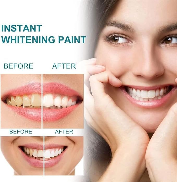 Instant Teeth Whitening Paint - Enamel Safe Whitening Gel & Polish for Brighter Smile | At-Home Teeth Whitening Solution for Daily Use & Special Occasions (1 Pack)