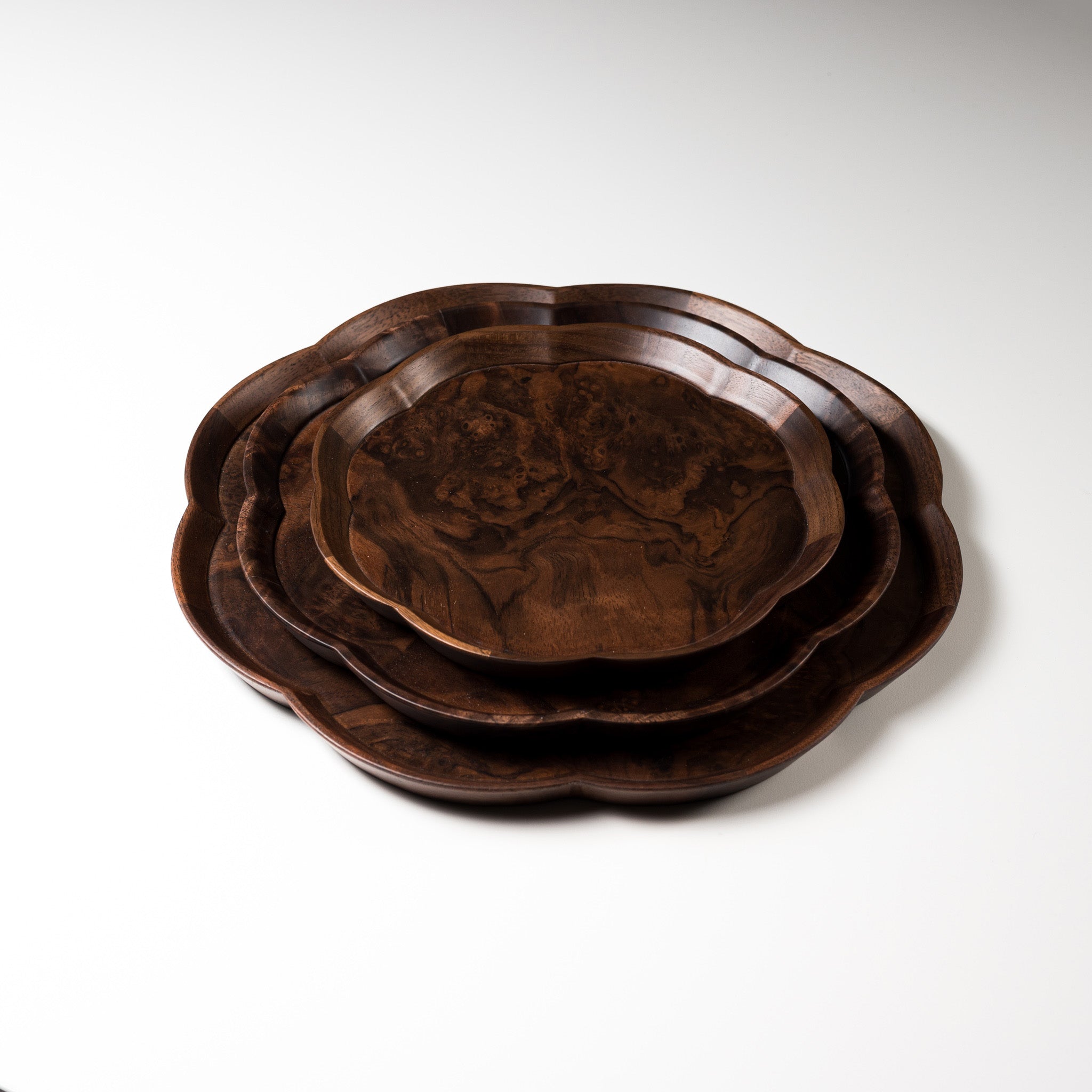 Handmade Premium Dark Brown Walnut Wood Tray - Elegant Serving Tray for Coffee, Tea, and Breakfast in Bed - Perfect for Home Decor and Gift Giving