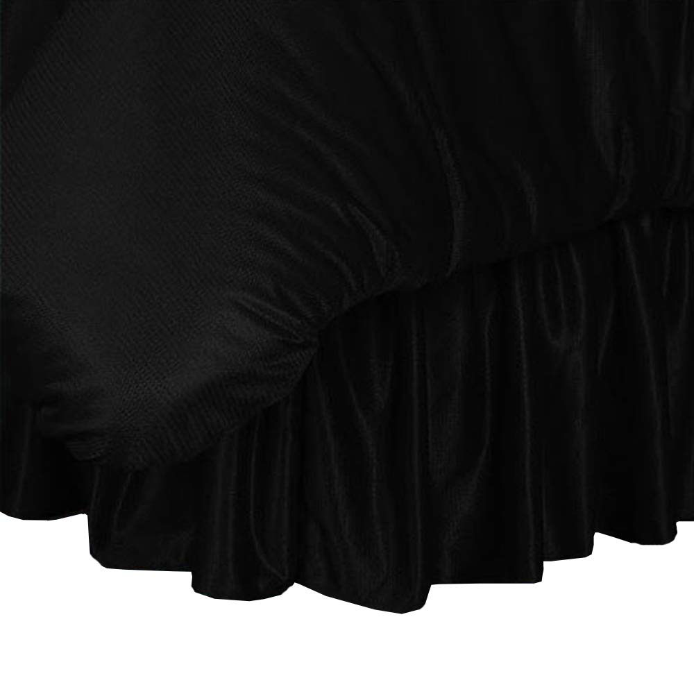 NCAA Iowa Hawkeyes King Size Bed Skirt - Officially Licensed College Sports Team Bedding Accessory for Fans & Dorm Room Decor