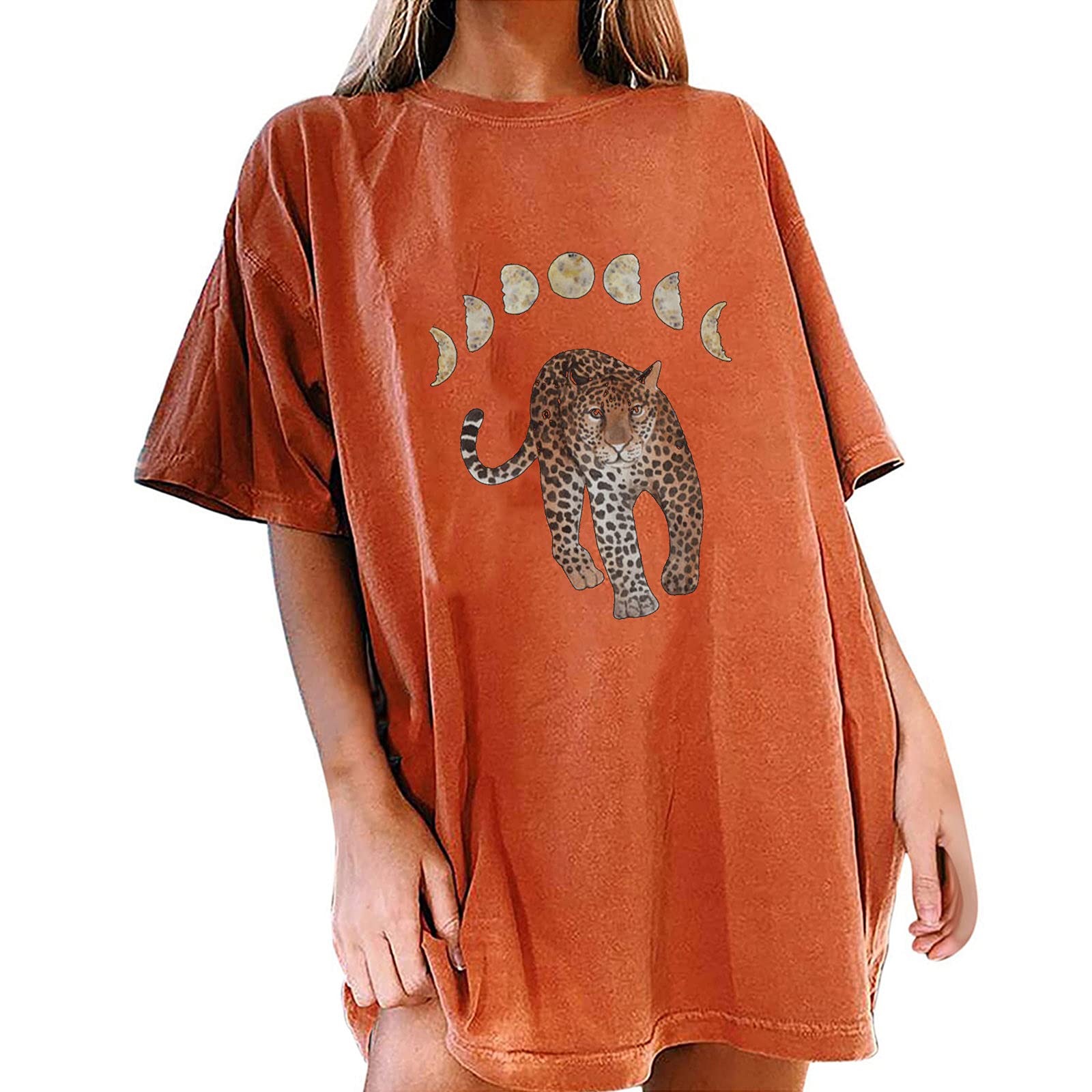 Funny Oversized T-Shirts for Women - Floral Print Tie Dye Summer Short Sleeve Graphic Tee | Casual Wear, Beach Outfits, Street Style Fashion