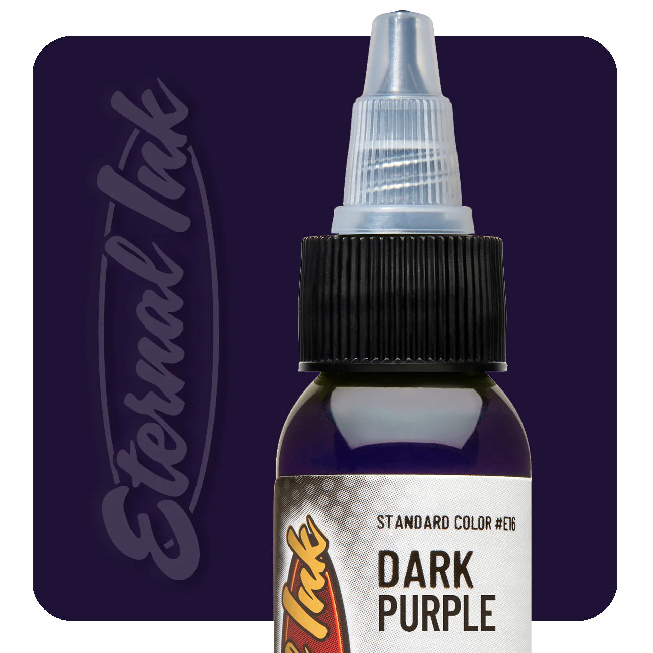 Eternal Ink Dark Purple - Premium Long-Lasting Tattoo Ink for Professional Artists | Ideal for Tattooing, Body Art & Permanent Makeup