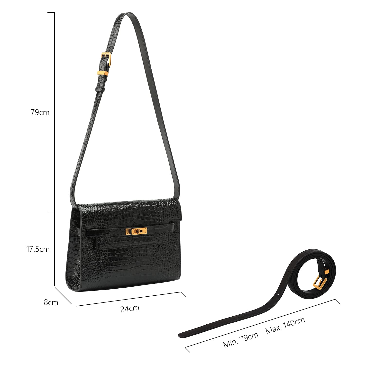 C.Paravano Women's Leather Shoulder Bag - Stylish Tote Purse for Work, Travel & Everyday Use | Durable Handbag for Women