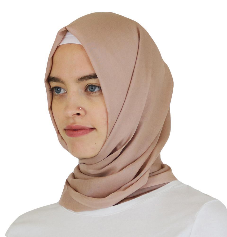 Aker Ince Premium Hijab Shawl #330 Mocha - Soft Muslim Headscarf for Women, Modest Fashion Accessory for Daily Wear, Prayer, and Special Occasions
