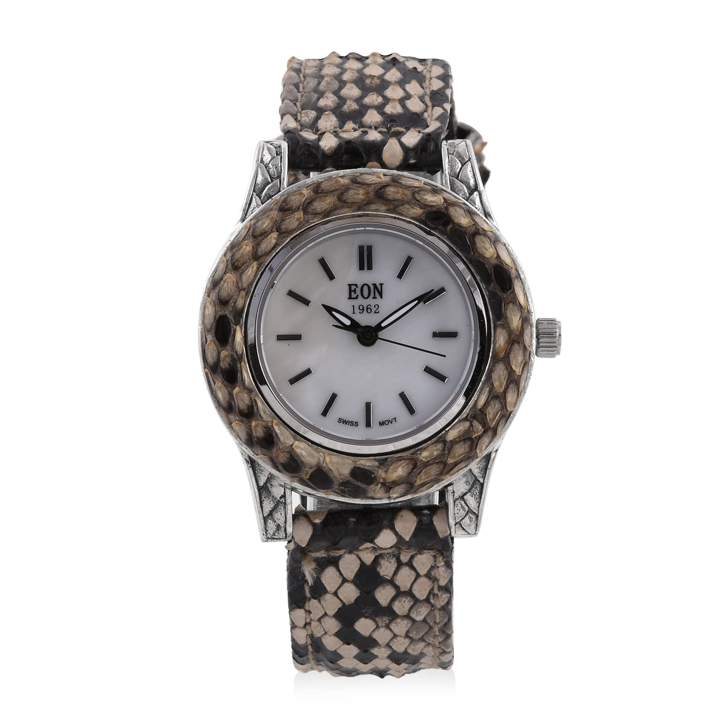Shop LC Bali Legacy EON 1962 Movement Sterling Silver Women's Watch with 100% Genuine Leather Strap - Elegant Timepiece for Graduation Gifts, Daily Wear & Special Occasions
