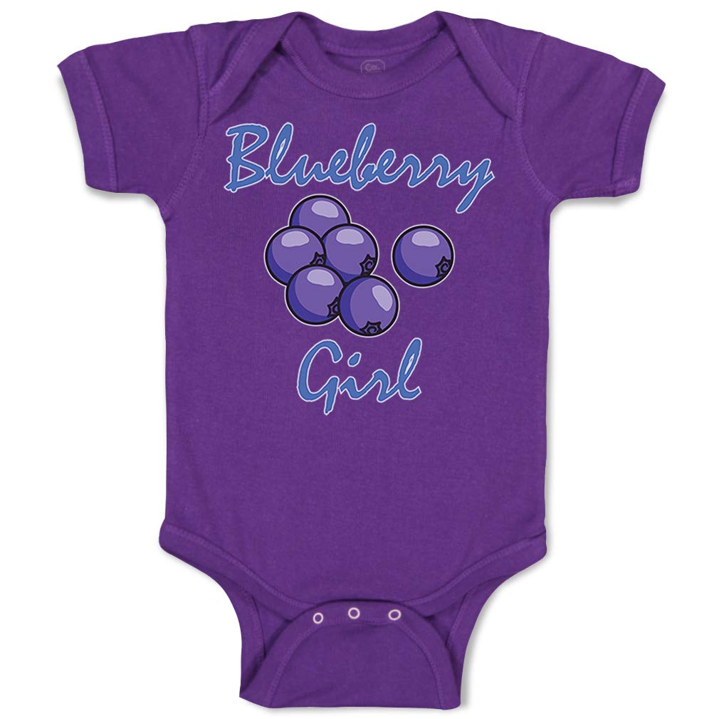 Custom Baby Bodysuit - Adorable Blueberry Print Cotton Onesie for Boys & Girls | Perfect for Newborn Photoshoots, Playdates & Everyday Wear