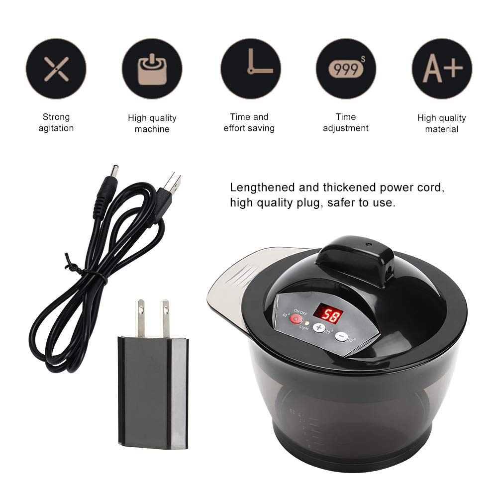 Electric Hair Dye Mixer - Automatic Hair Coloring Blender with Scale, Salon & Home Use, US Plug (Ideal for Hair Salons & DIY Hair Dyeing at Home)