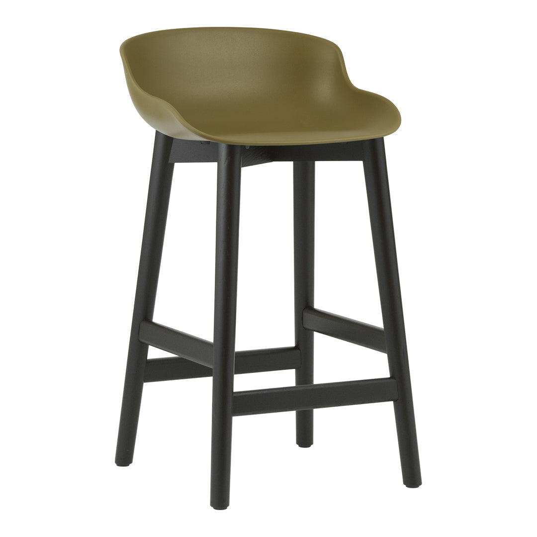 Modern Hyg Counter Stool with Wood Base - Perfect for Kitchen Islands, Bars & Small Spaces