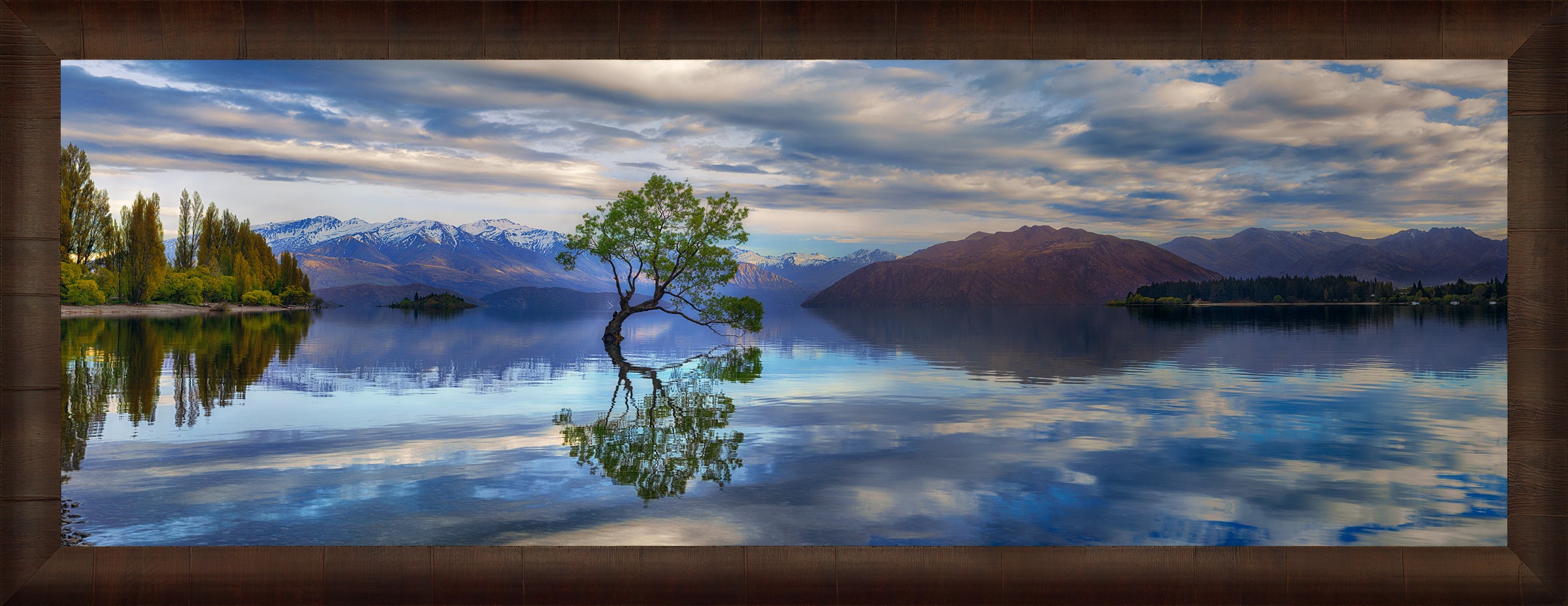 Tranquil Reflections Wall Art - Serene Landscape Paintings for Home & Office Decor | Perfect for Living Room, Bedroom & Meditation Spaces