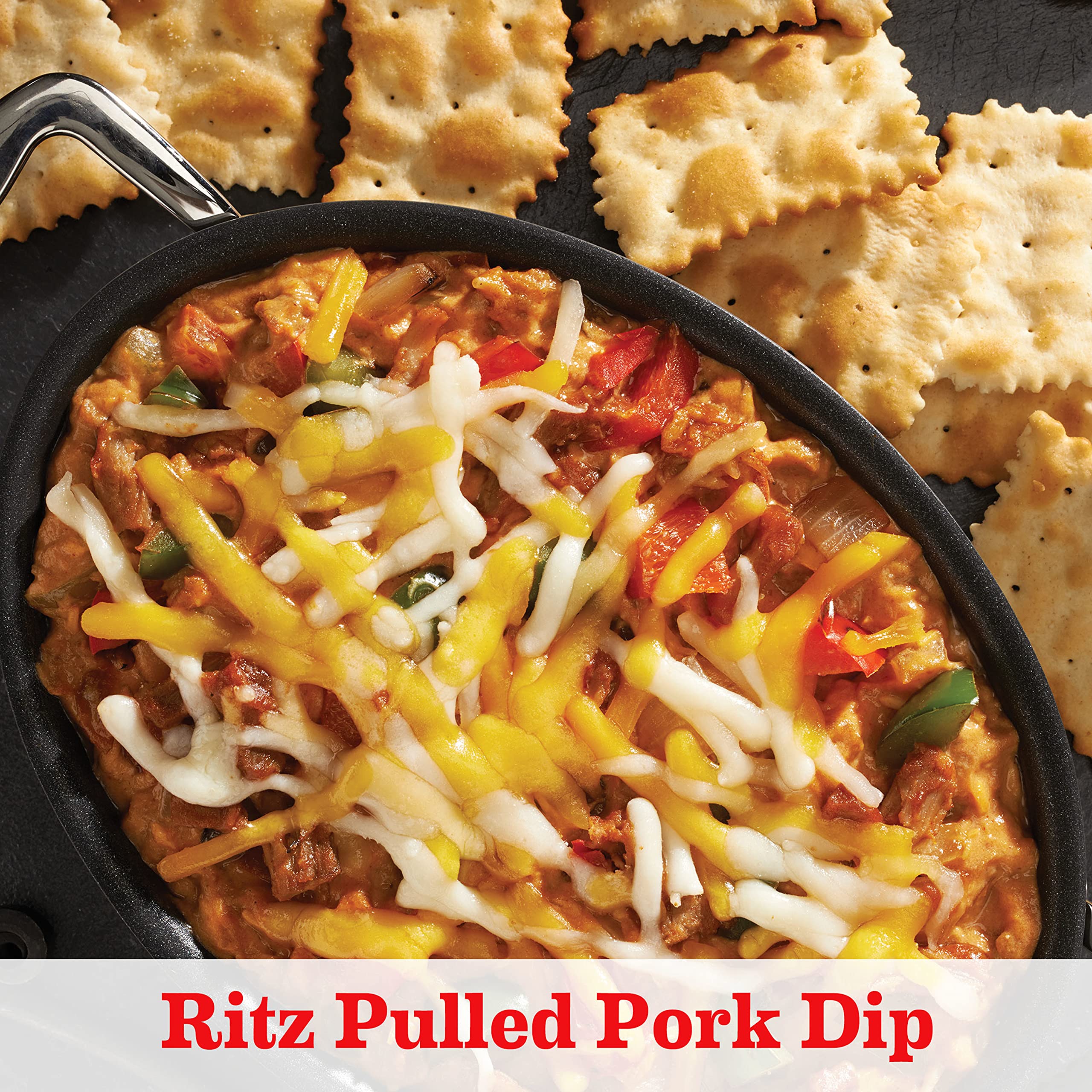 RITZ Toasted Chips Sour Cream and Onion Crackers - 6 Pack (8.1 oz Bags) | Bulk Party Snacks for Gatherings, Movie Nights & Office Break Rooms | Crunchy & Flavorful Baked Snack Chips