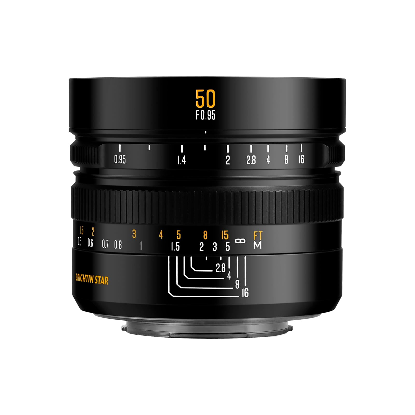 50mm F0.95 APS-C Manual Focus Lens for Canon RF Mount (R5/R6/R7/R10/R50/R100) - Ultra Fast Portrait & Night Photography Lens for Mirrorless Cameras - Perfect for Low Light, Bokeh Effects & Professional Shooting