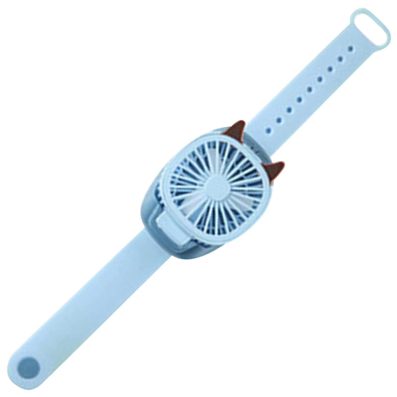 Portable USB Mini Wrist Fan for Kids - Rechargeable, Quiet & Hands-Free Cooling Fan for Outdoor, School & Travel - Creative Watch Design