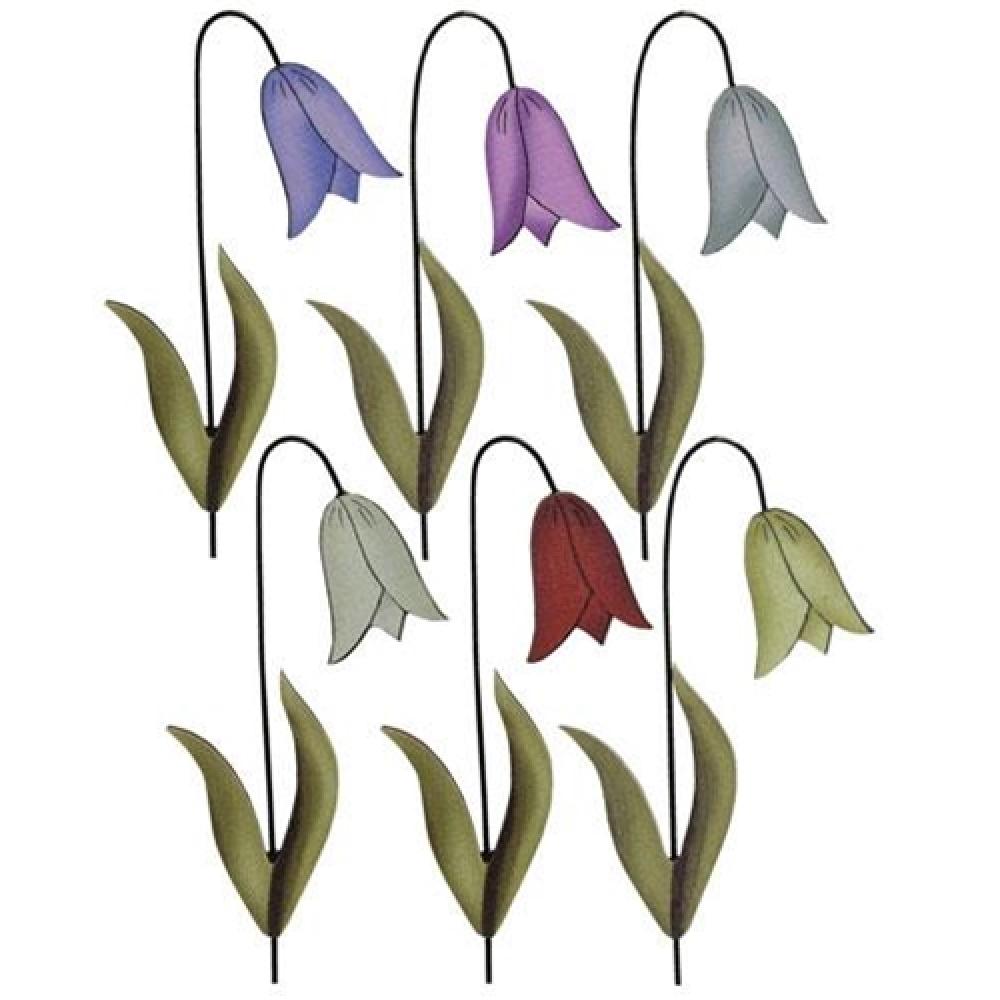 6-Pack Hanging Tulip Decorations - Spring Floral Home & Garden Decor for Indoor Outdoor Wall Window Patio Wedding Party Decorations