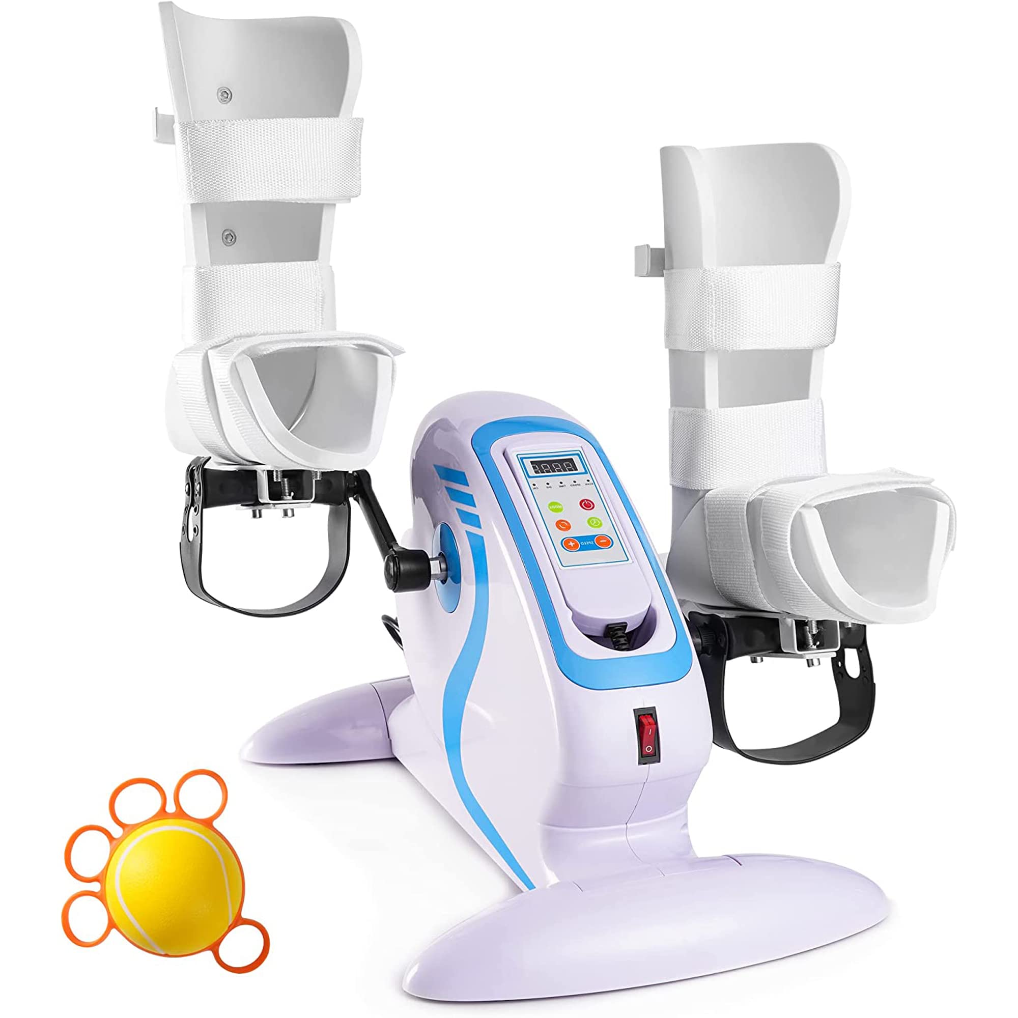 Electric Pedal Exerciser Bike - Motorized Physical Therapy Equipment for Legs, Knees & Feet Recovery | Portable Pedal Exerciser for Home Workouts & Assisted Rehabilitation | Ideal for Seniors, Post-Surgery & Mobility Therapy