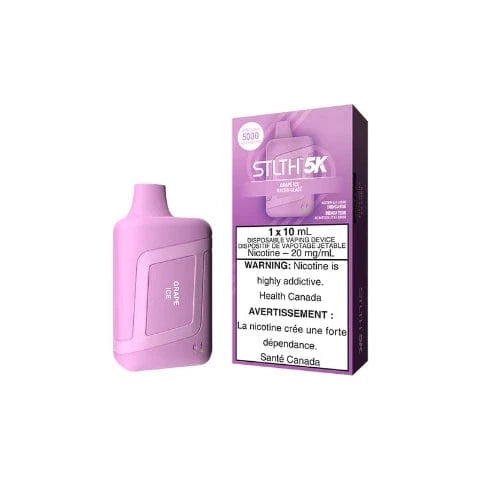 STLTH 5K Disposable Vape - 5000 Puffs, 5 Pack - Long-Lasting Flavor - Perfect for Travel, Parties & On-the-Go Vaping (Ontario)