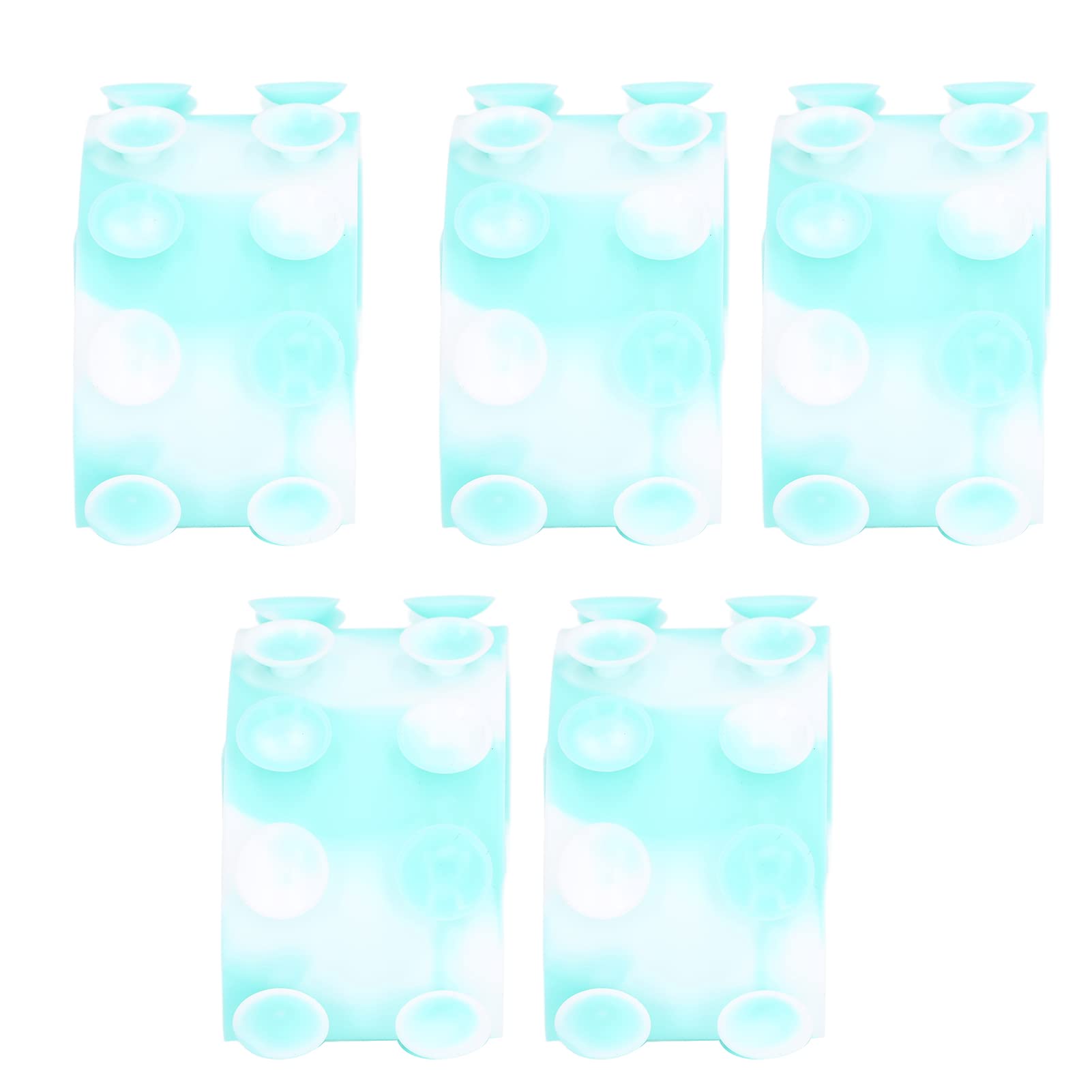5pcs Silicone Suction Cup Toy - Stress Relief Fidget Toy for Adults & Kids, Fun Birthday Gift for Family Gatherings & Parties (Style 2) - Perfect for Office, Classroom, Travel and Anxiety Relief