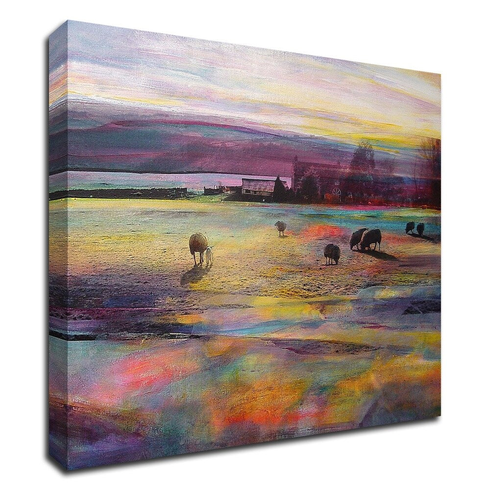 Balmy Summers Evening by Kate Boyce - Premium Canvas Wall Art Print - Ready to Hang - Perfect for Living Room, Bedroom & Office Decor