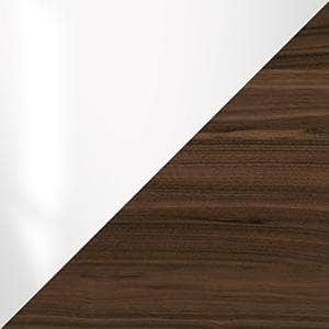 Premium Walker Desk in Glossy Chateau Gray & Smoked Oak - Modern Home Office Furniture for Remote Work & Study