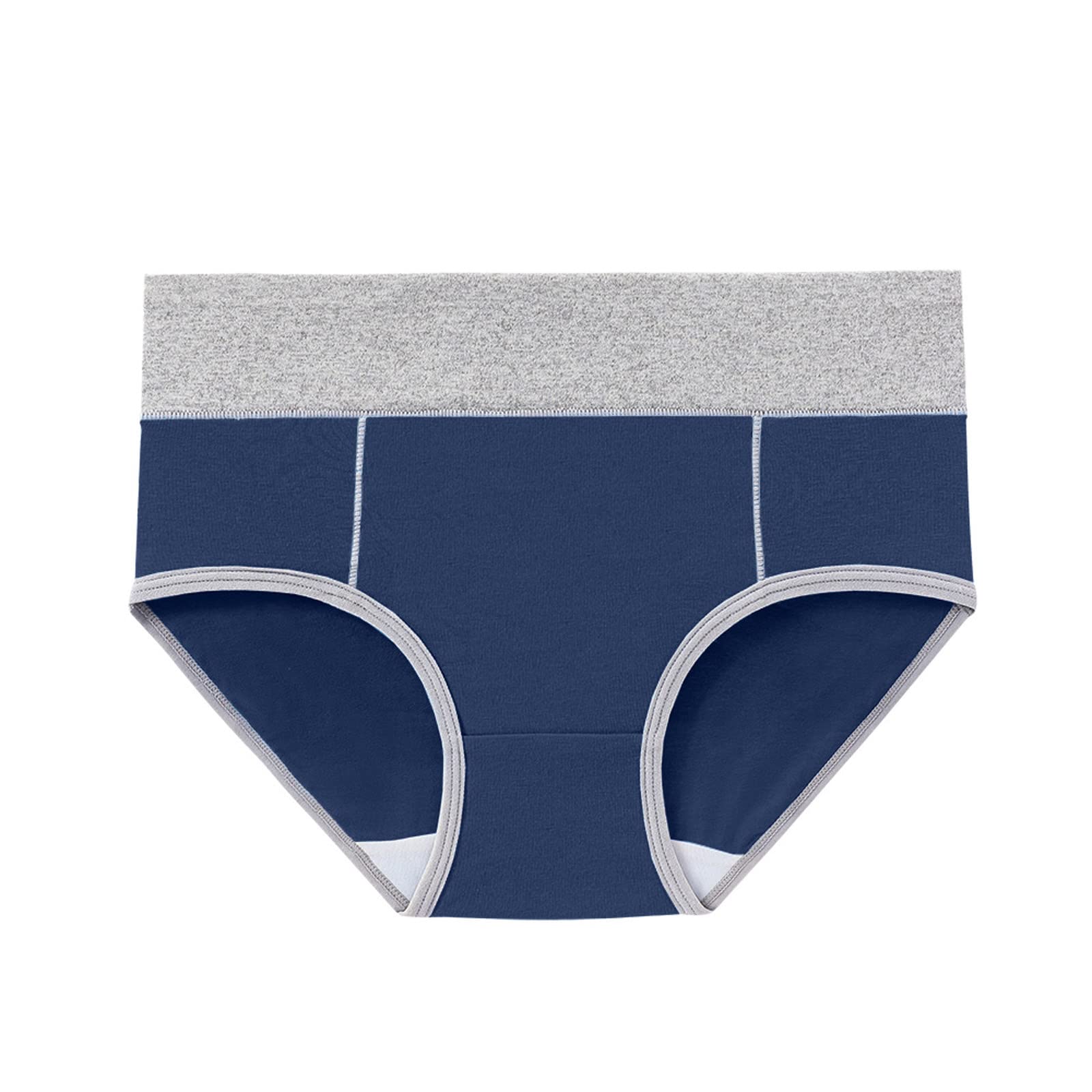 LIUguoo Women's Cotton Stretch Underwear - High Waisted Briefs 5-Pack | Soft, Breathable & Seamless Butt Lifter Panties for Everyday Comfort | Perfect for Work, Yoga & Lounge Wear